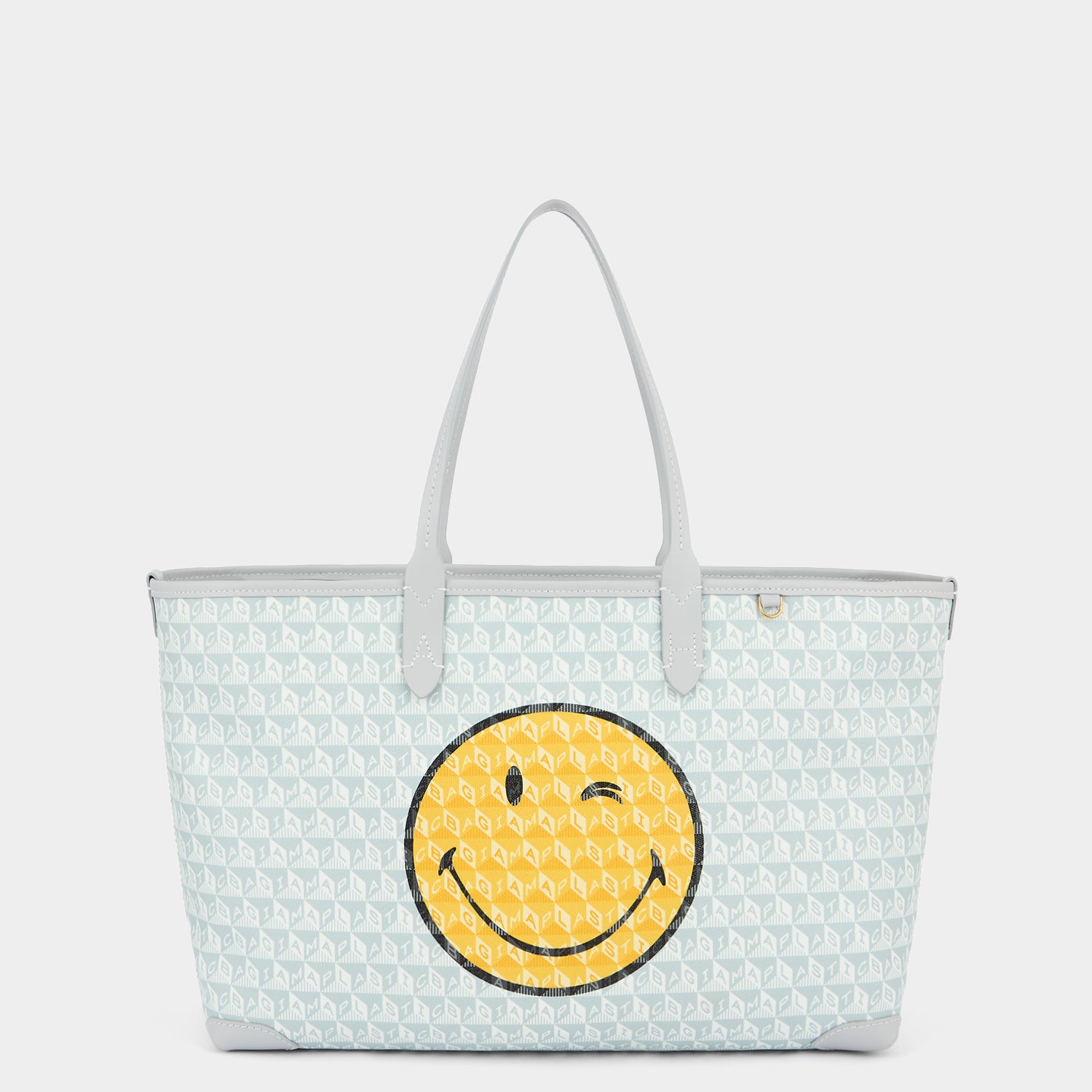 I AM A Plastic Bag」スモール ウィンク ジップ トート | Anya Hindmarch JP