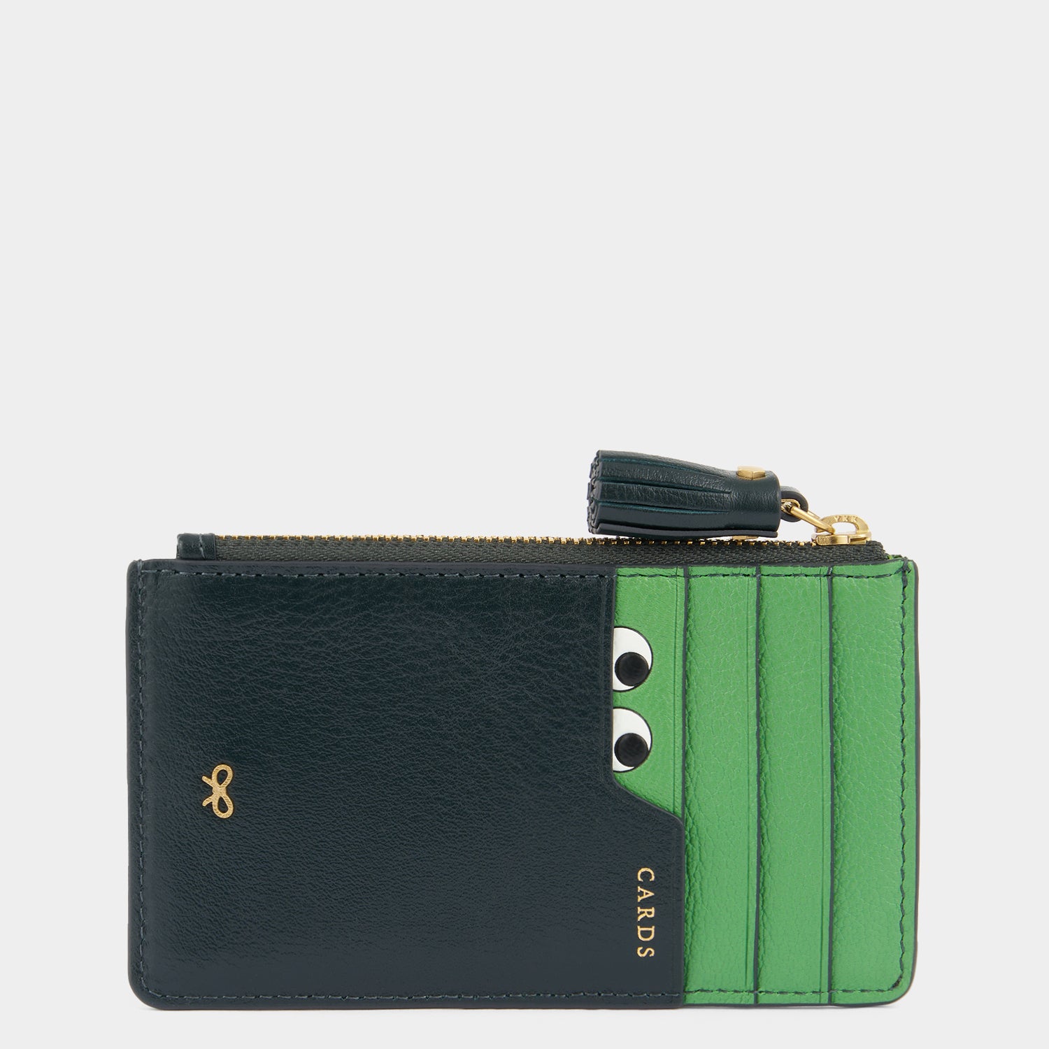 ピーピング アイズ ジップ カードケース -

          
            Shiny Capra in Ink Green -
          

          Anya Hindmarch JP
