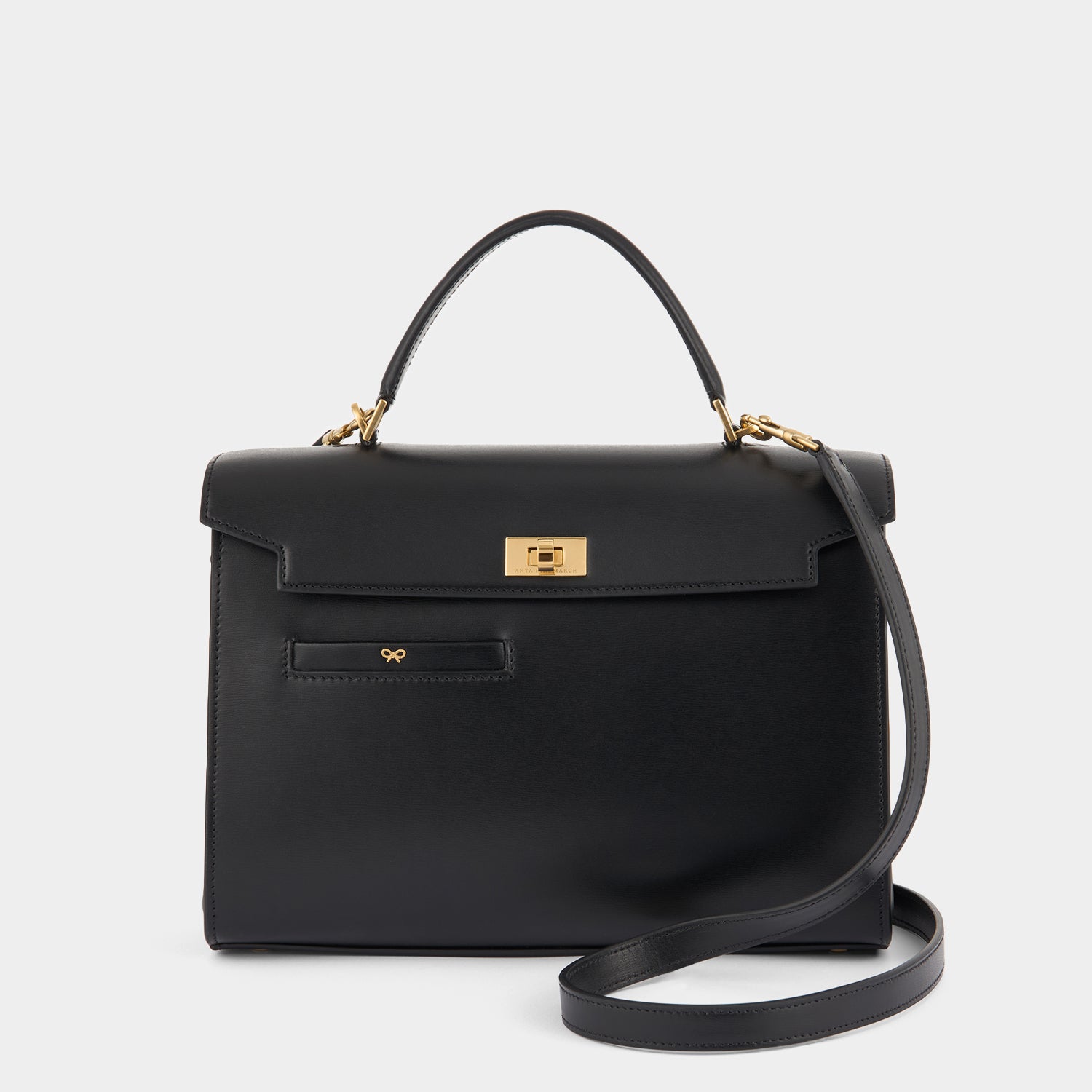 モティマー -

          
            Shiny Box Calf in Black -
          

          Anya Hindmarch JP
